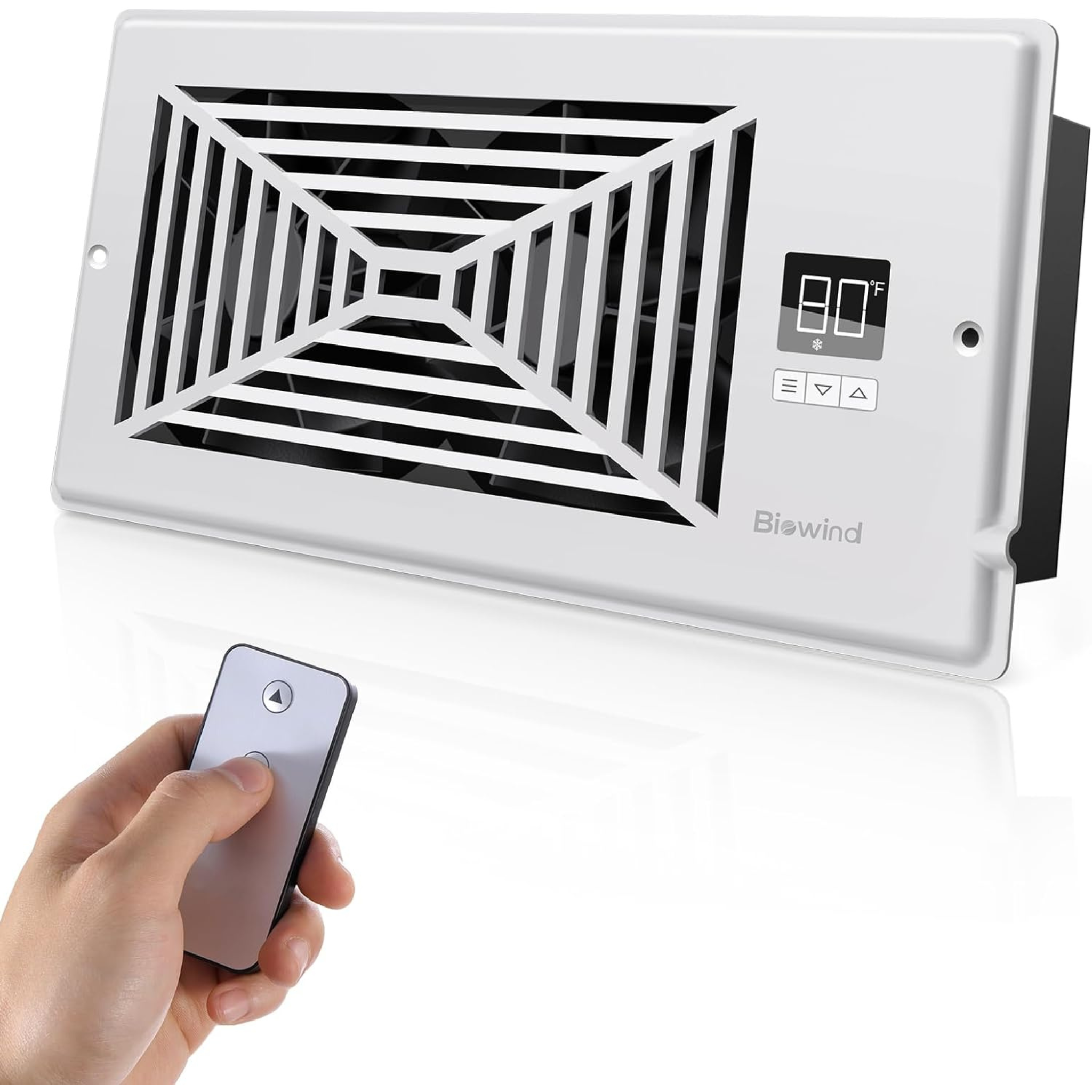 Biowind Smart Register Vent Booster Fan with Remote