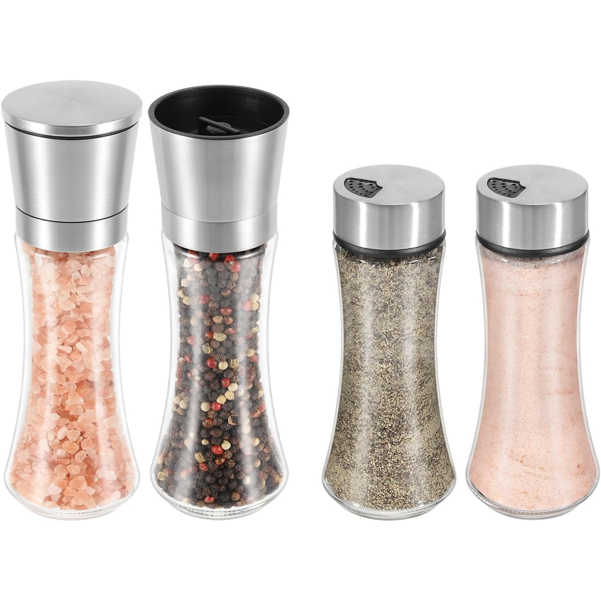 Set of 4 Vucchini Salt and Pepper Grinder with Shaker