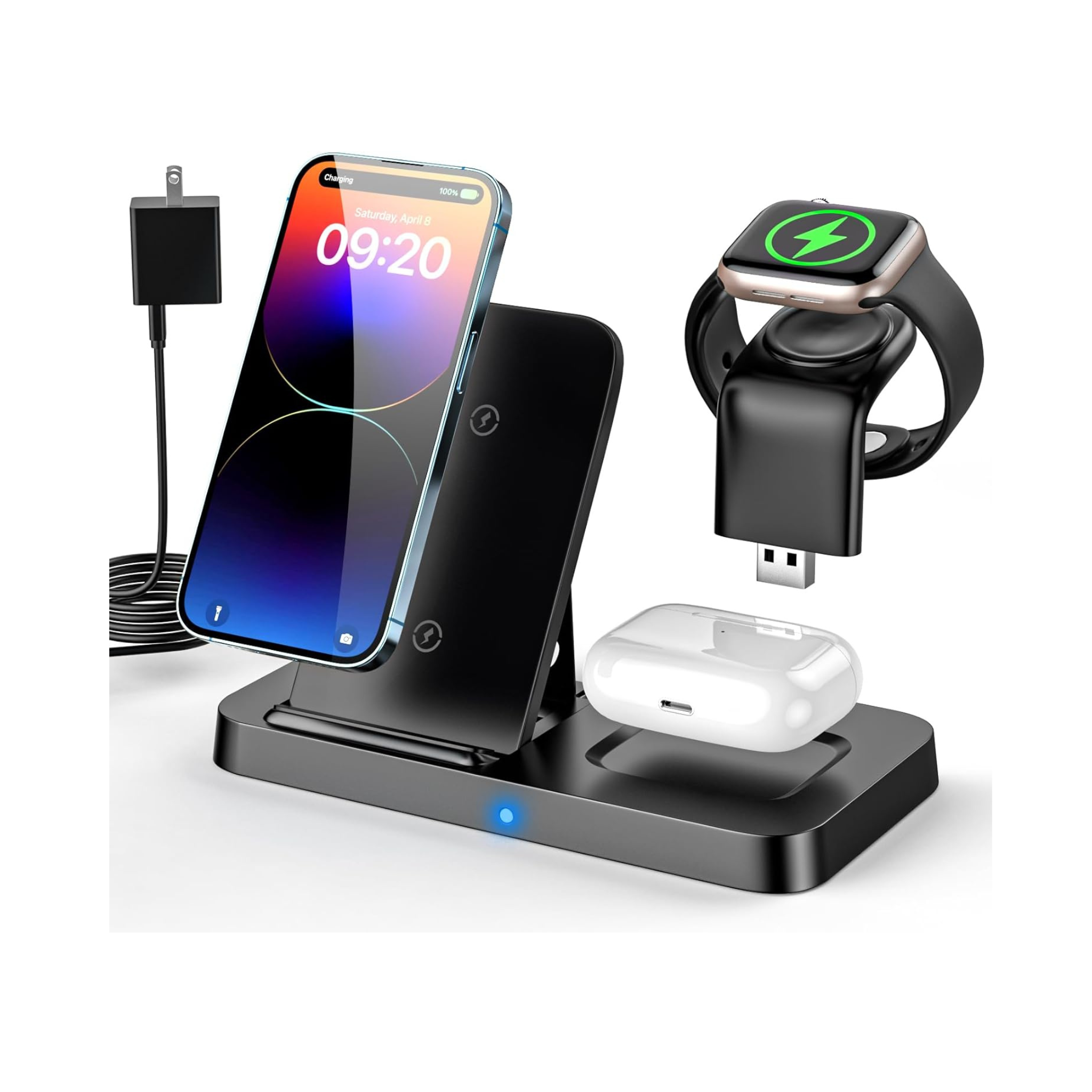3-in-1 Fast Wireless Charging Station