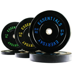 210-Lb BalanceFrom Olympic Bumper Plate Weight Plate Set w/Steel Hub (Black)