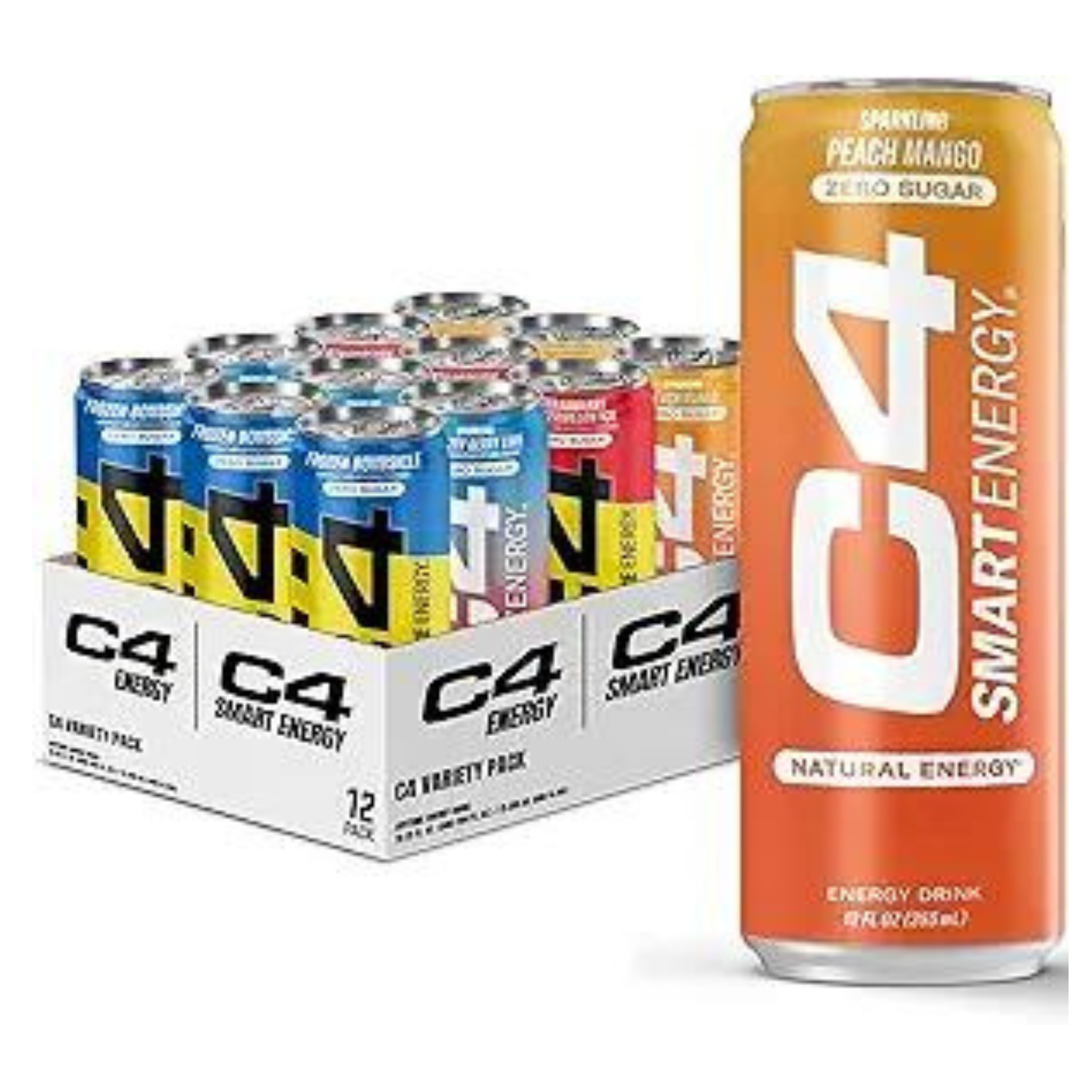 12-Count 12-Oz Cellucor C4 Sugar Free Smart Energy Drinks (Variety Pack)