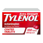 100-Count Tylenol Extra Strength 500mg Acetaminophen Pain Reliever Coated Tablet