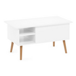 Furinno Jensen Living Room Wooden Leg Lift Top Coffee Table