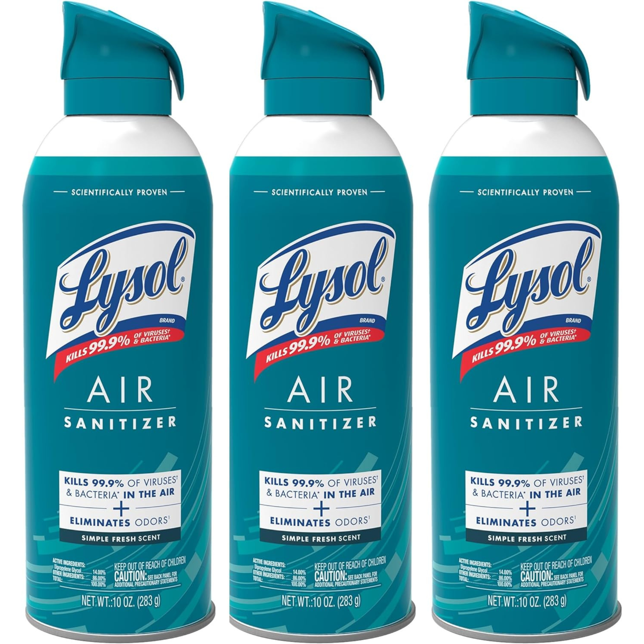 Pack of 3 Lysol Air Sanitizer Sprays