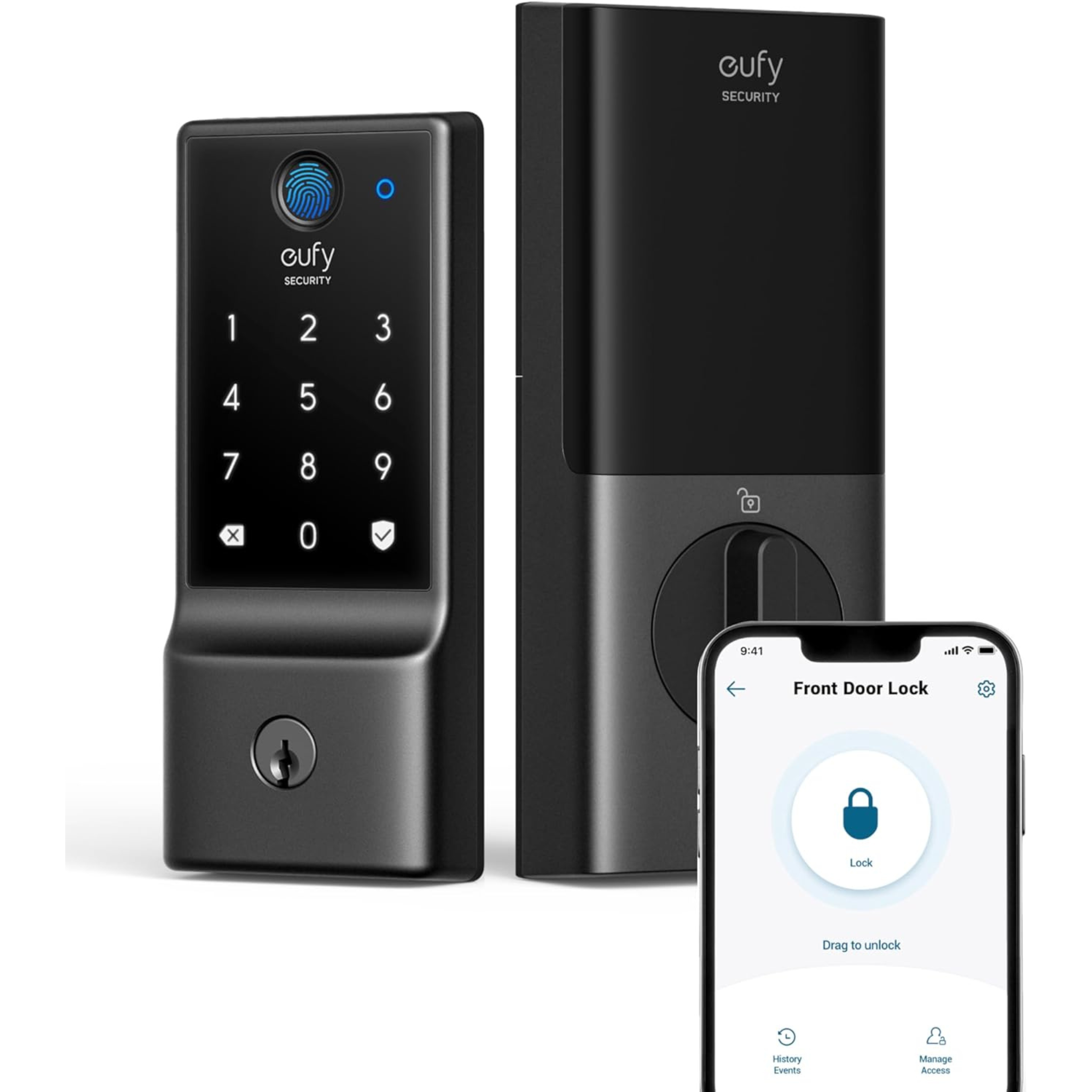 eufy Security C220 WiFi Smart Fingerprint Keyless Entry Door Lock