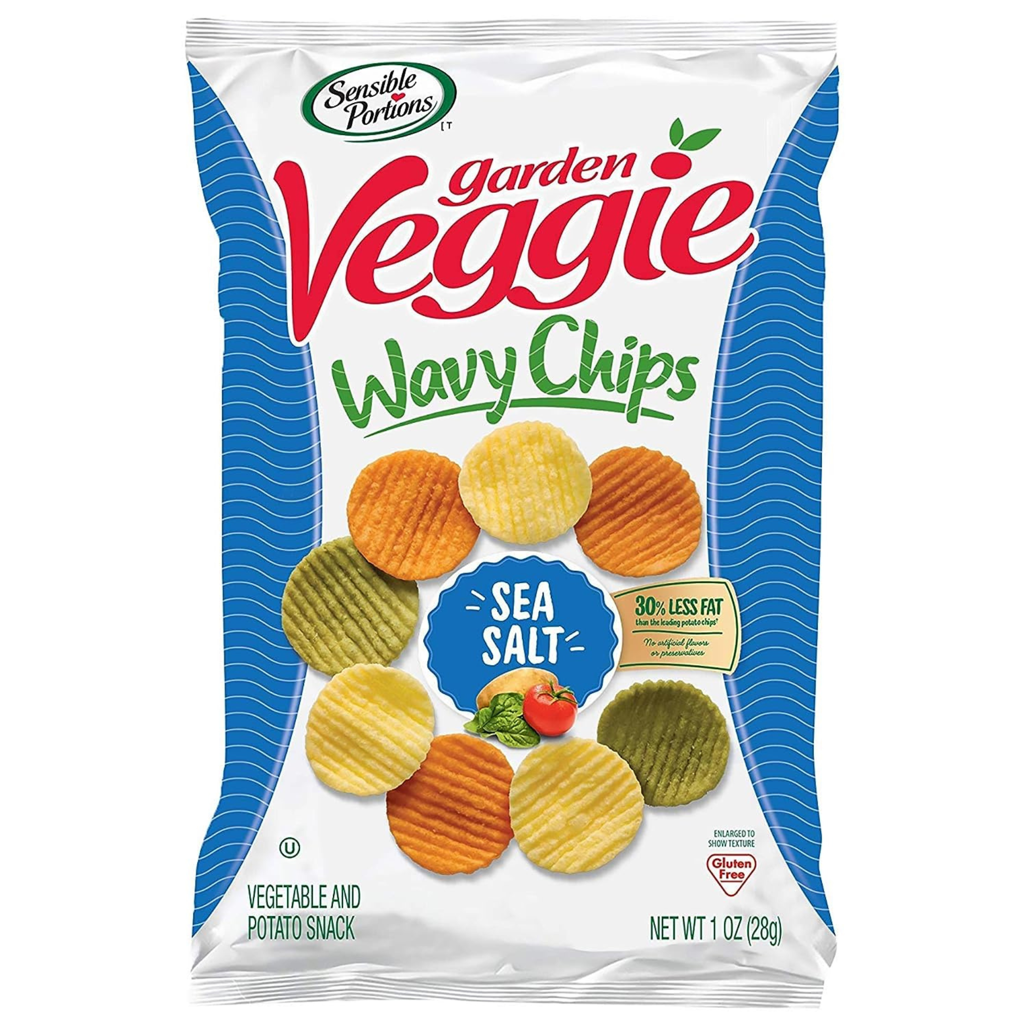 24 Bags Of Sensible Portions Garden Veggie Chips