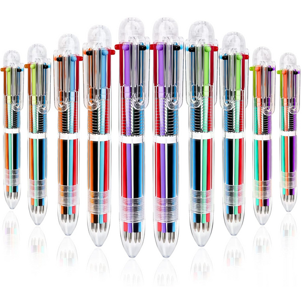 24 Pack Of 6 Color Ballpoint Pens