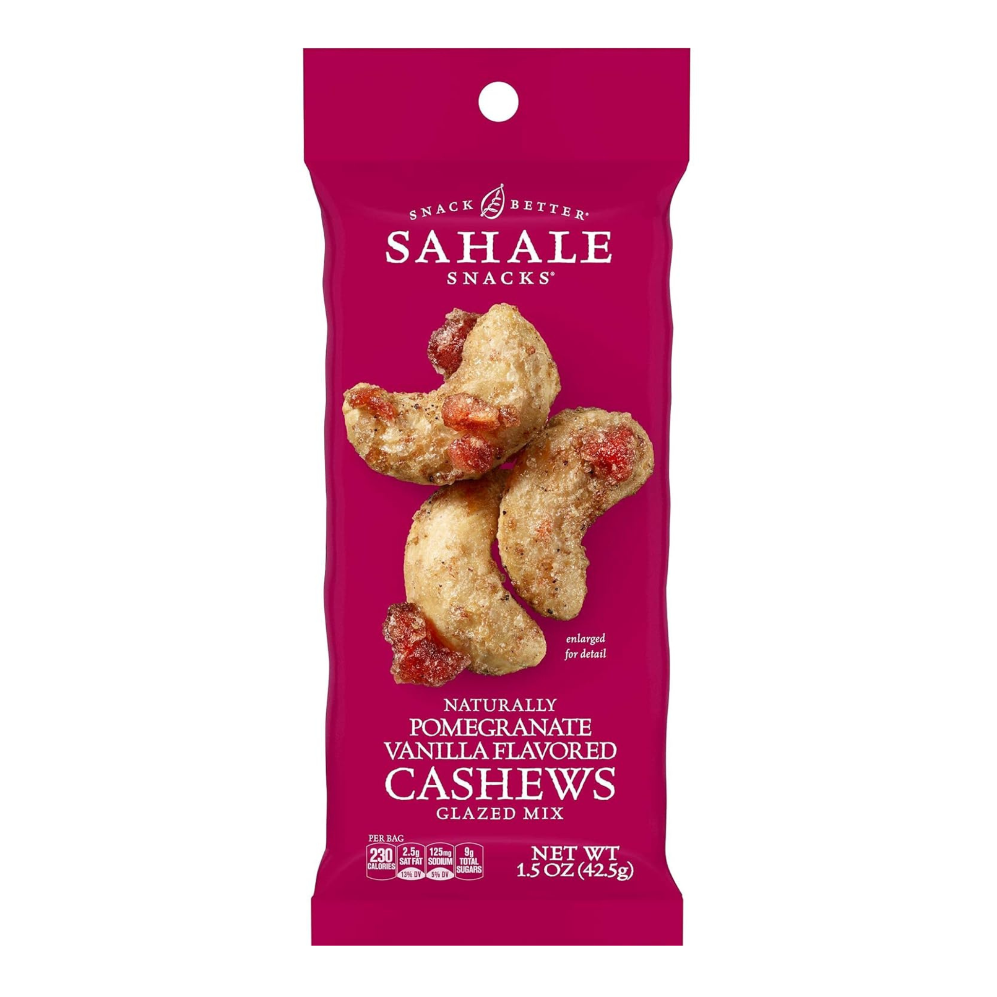 18-Pack 1.5-Oz Sahale Snacks Cashews Glazed Mix (Pomegranate Vanilla Flavored)