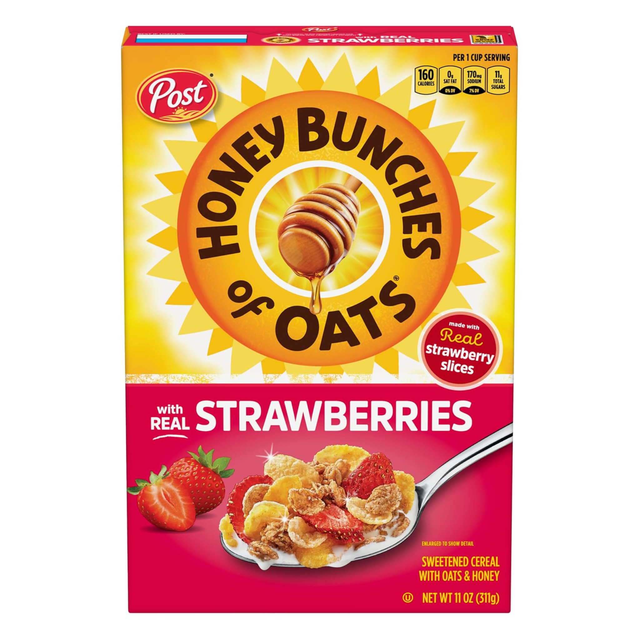 Honey Bunches Of Oats With Strawberries 11oz Box
