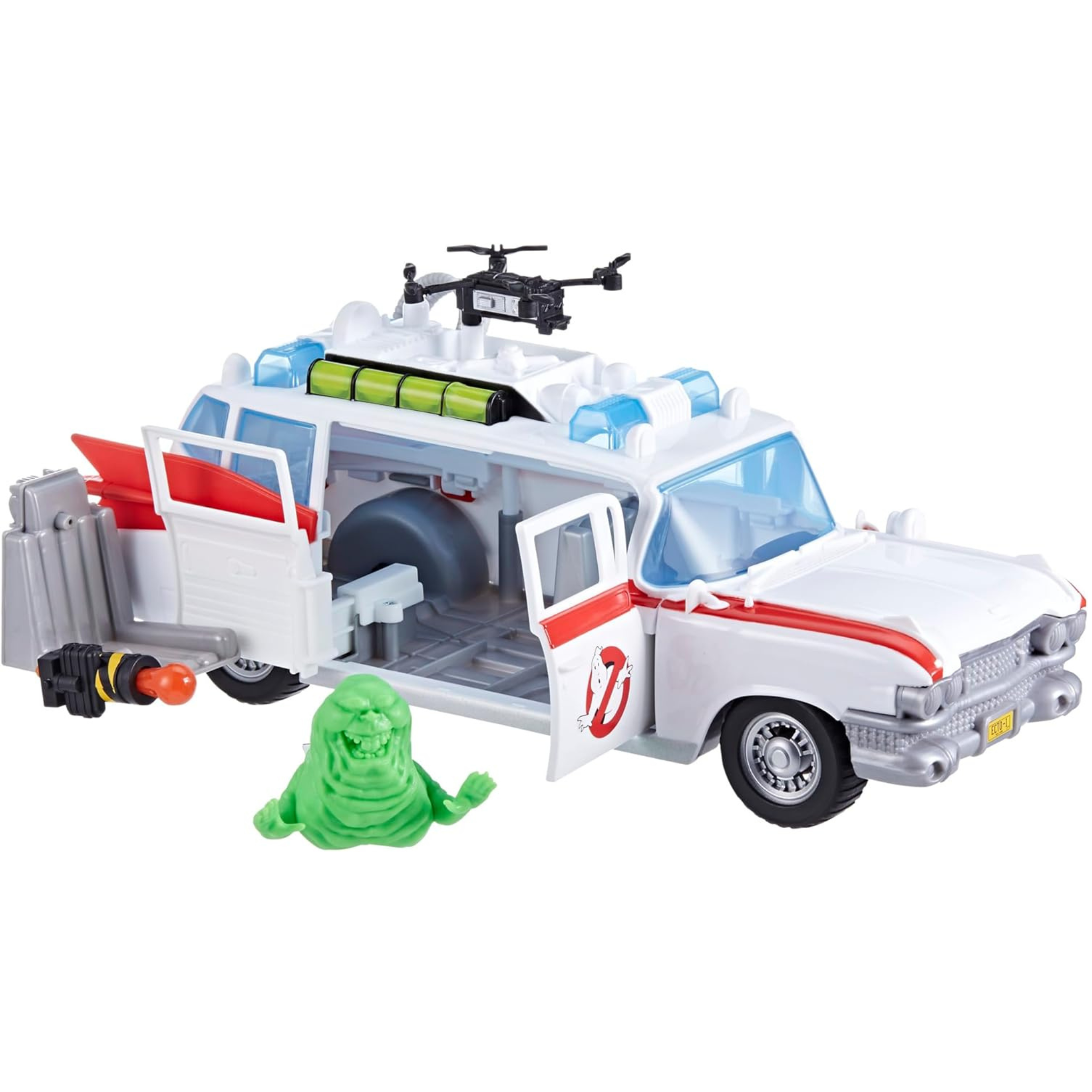 Ghostbusters Track and Trap Ecto-1 Toy Vehicle with Slimer Figure