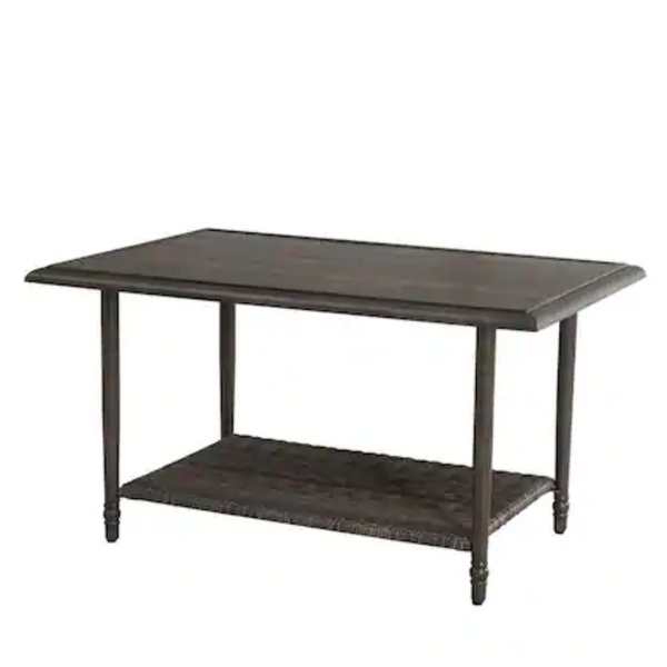 Hampton Bay Windsor Steel Outdoor Coffee Table (Brown)