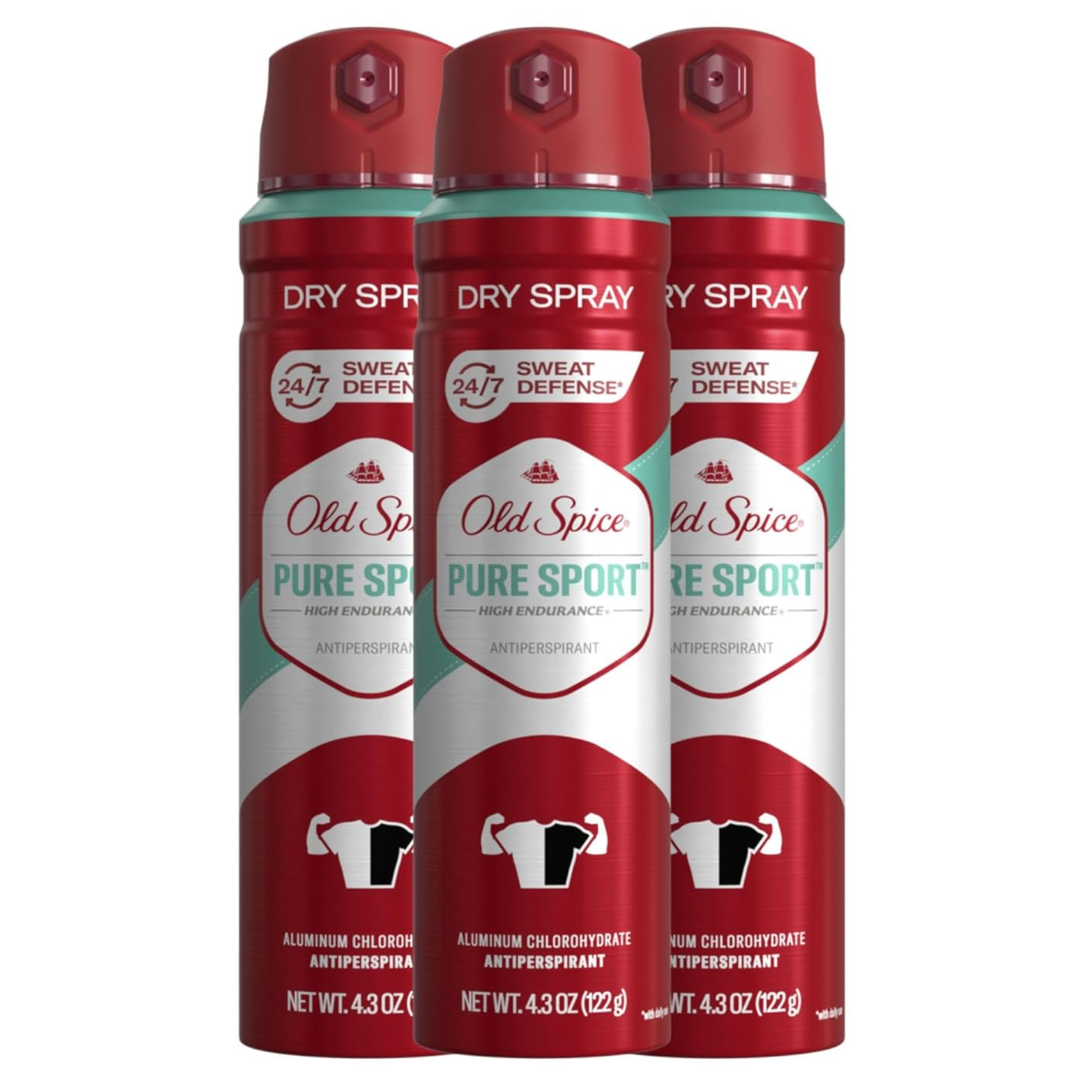 Old Spice Men’s High Endurance Anti-Perspirant and Deodorant Spray (Pack of 3)