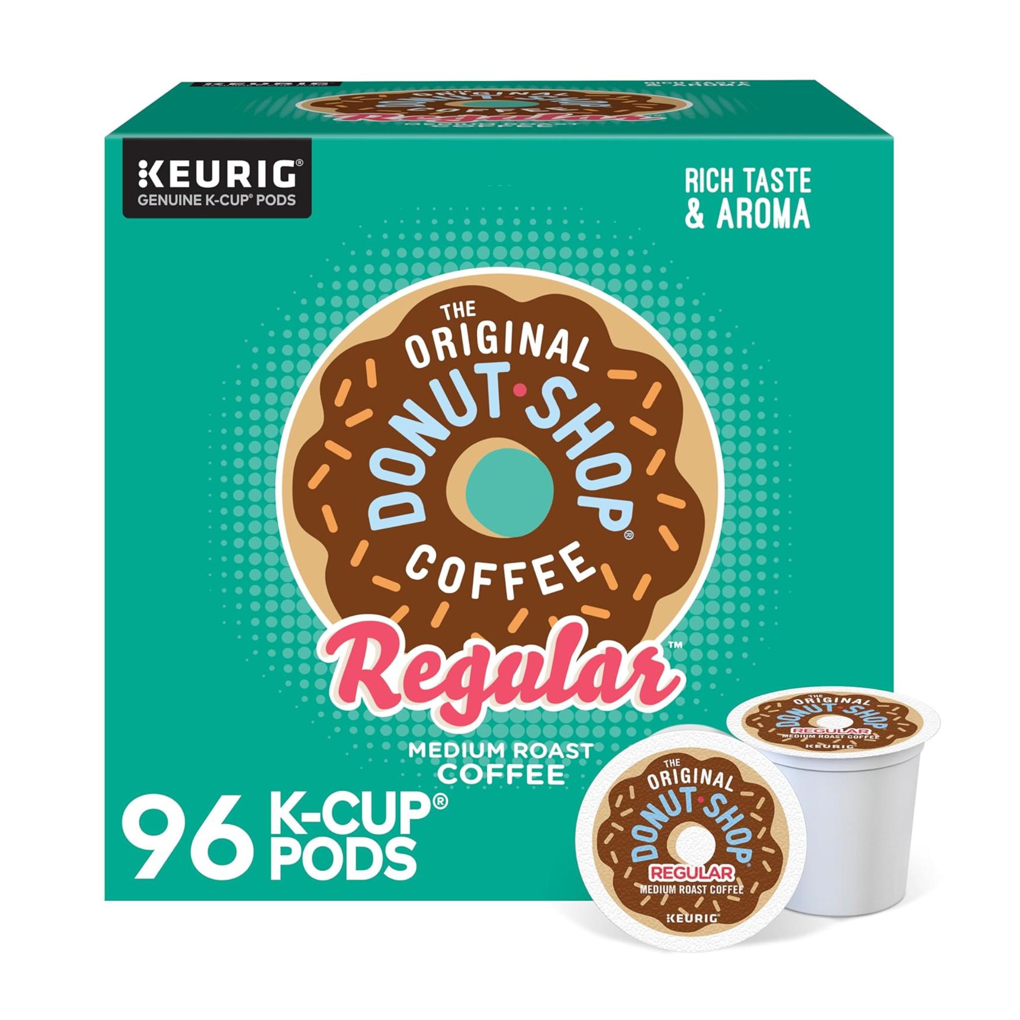 The Original Donut Shop Regular Keurig Single-Serve K-Cups, 96 Count
