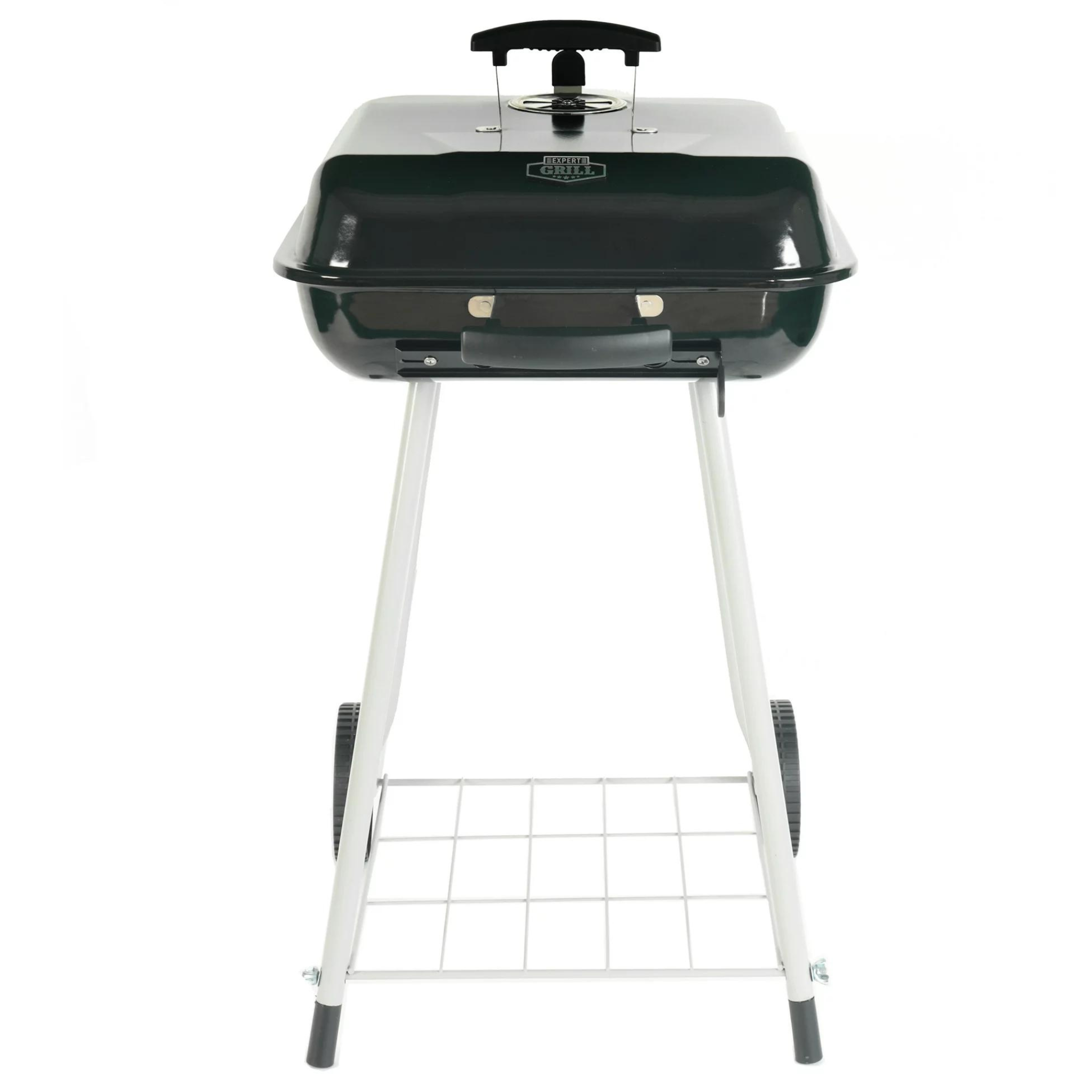 17.5" Expert Grill Square Steel Charcoal Grill w/ Wheels