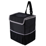 2.5-Galon Olitec Leakproof Collapsible Car Trash Can w/ Lid & Storage Pockets