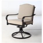 6-pk Hampton Bay Laurel Oaks Brown Outdoor Dining Chairs