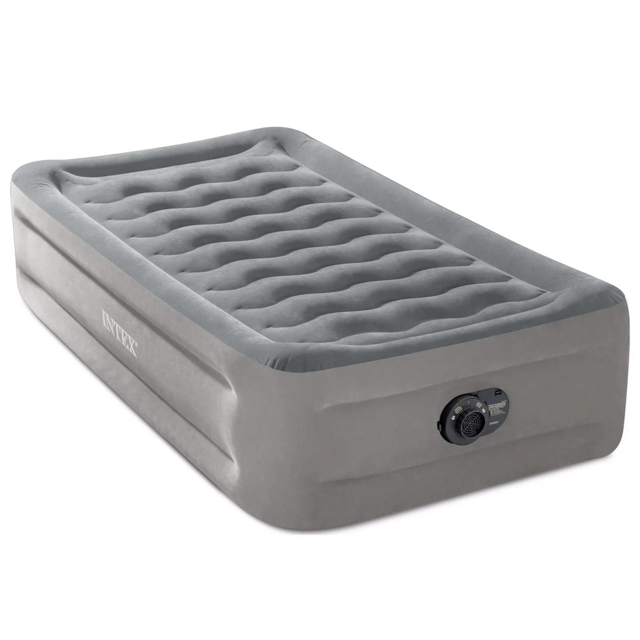 Intex 18-Inch Air Mattress Bed with Built-in Pump - Twin