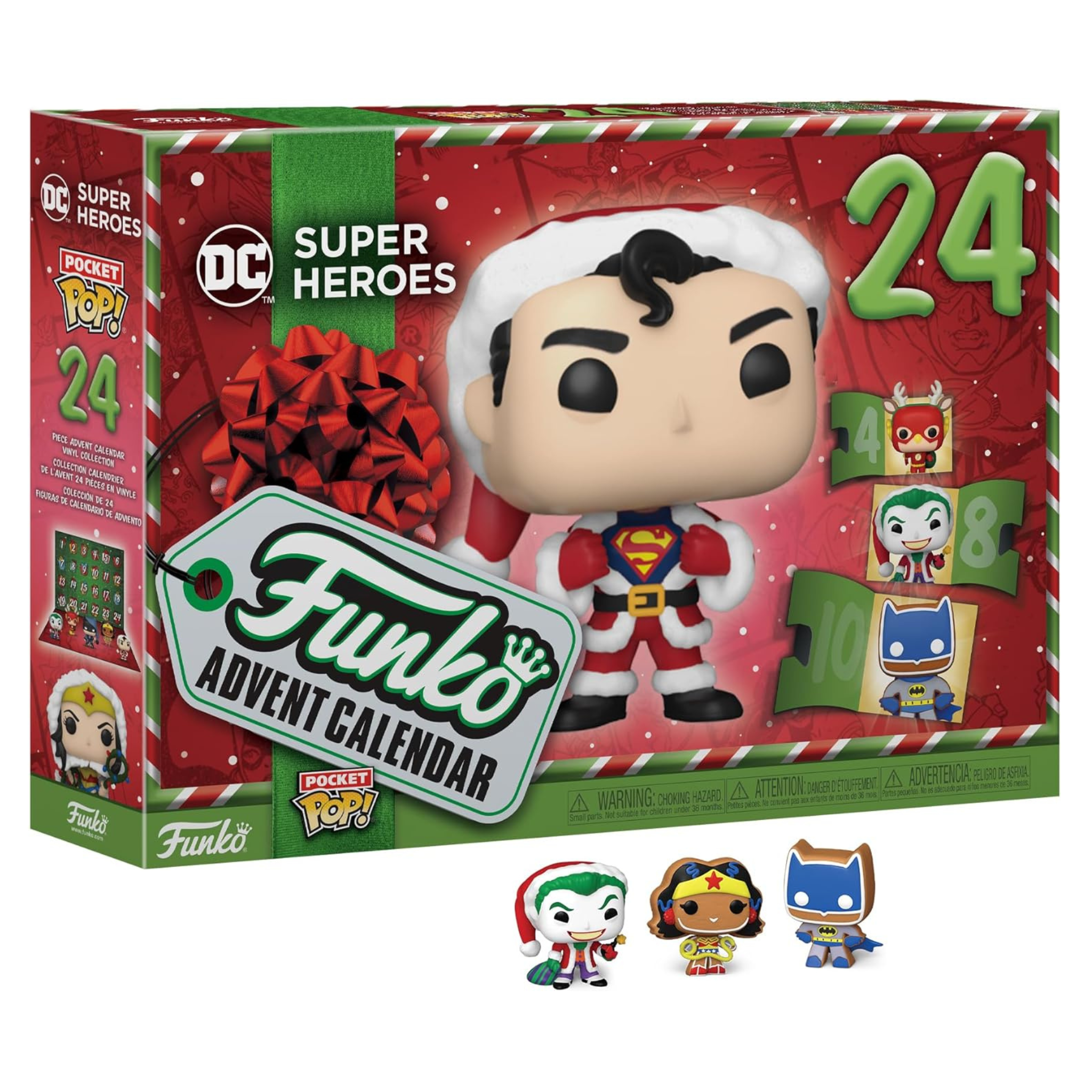 Funko Pop! DC Super Heroes Advent Calendar w/ 24 Pocket Pop! Vinyl Figures