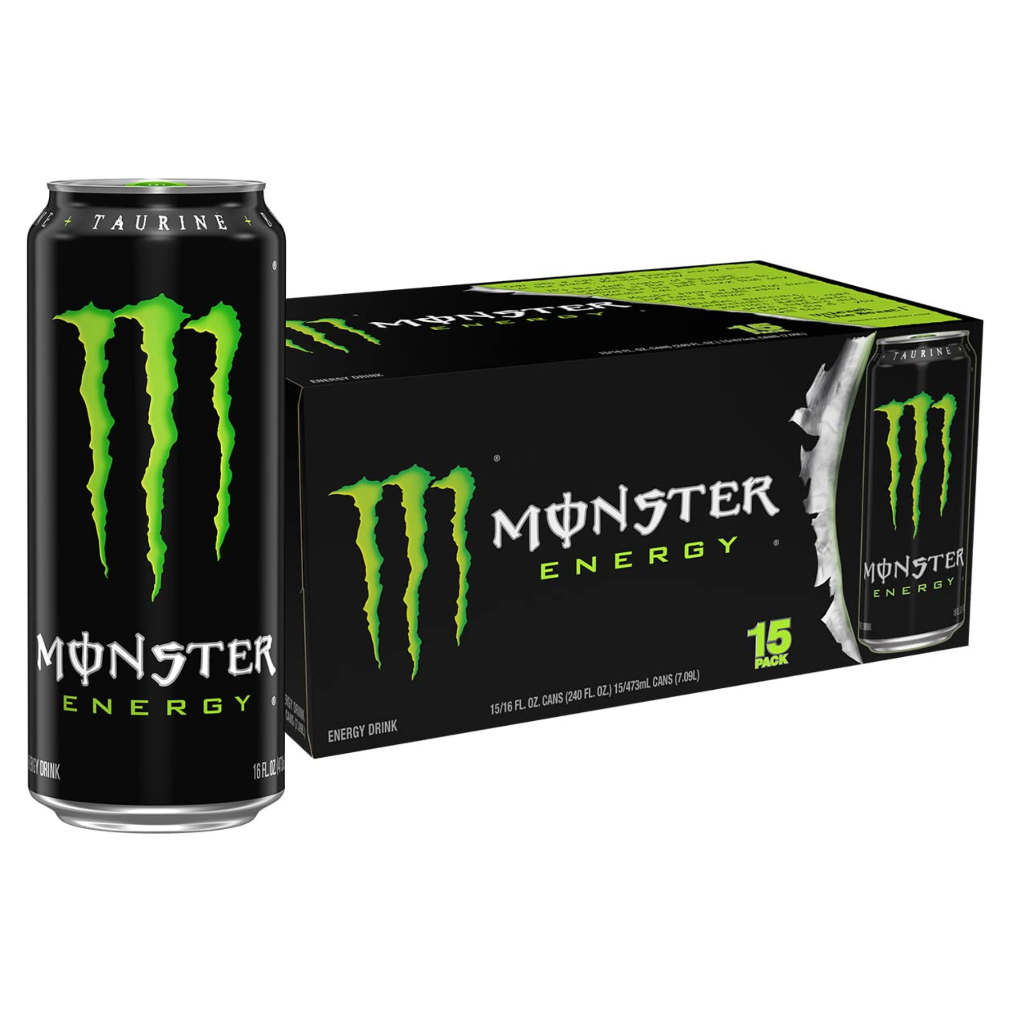 15-Pack 16-Oz Monster Energy Drink (Original Green)