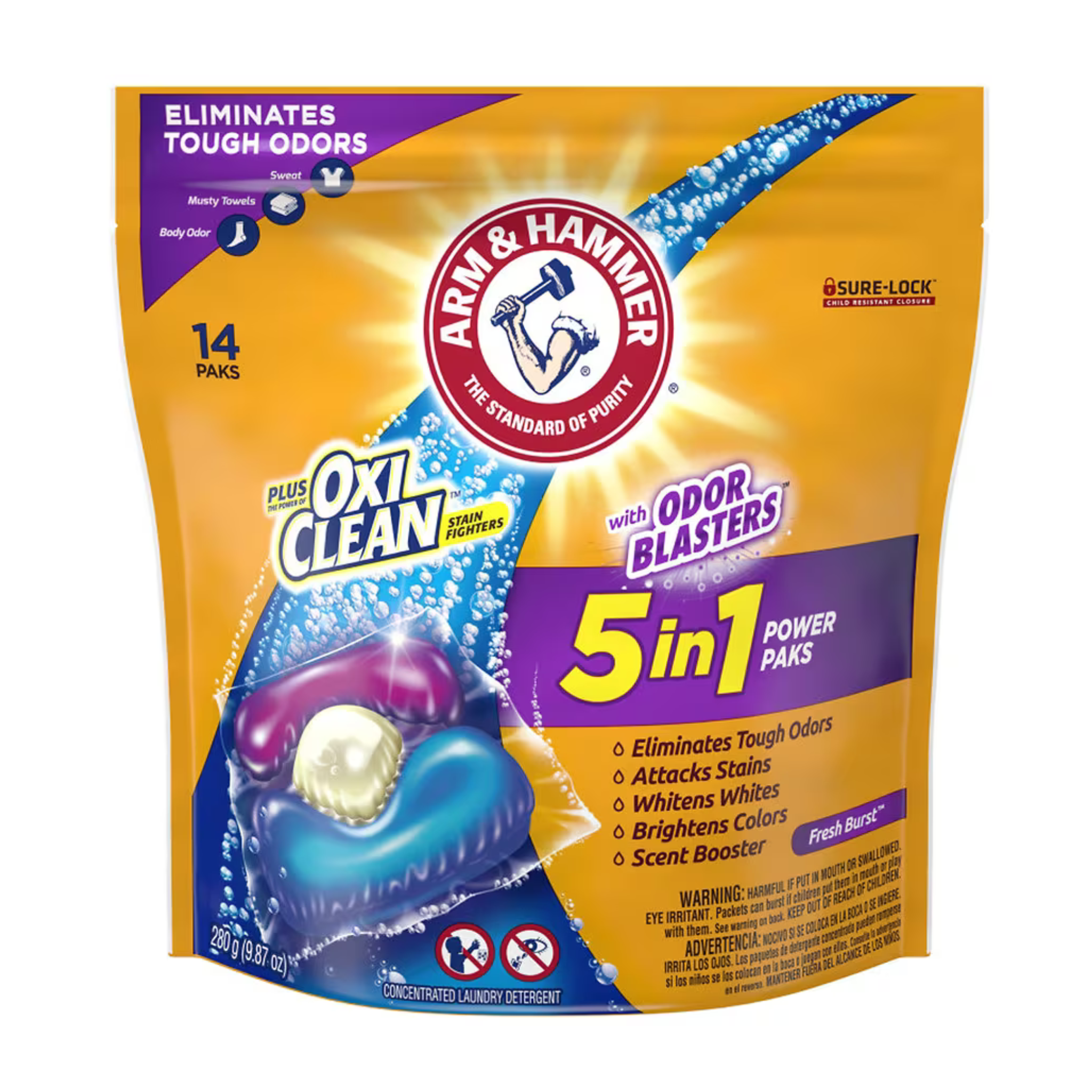 Arm & Hammer Laundry Detergents: 14-Count Paks, 27.5oz Liquid & More