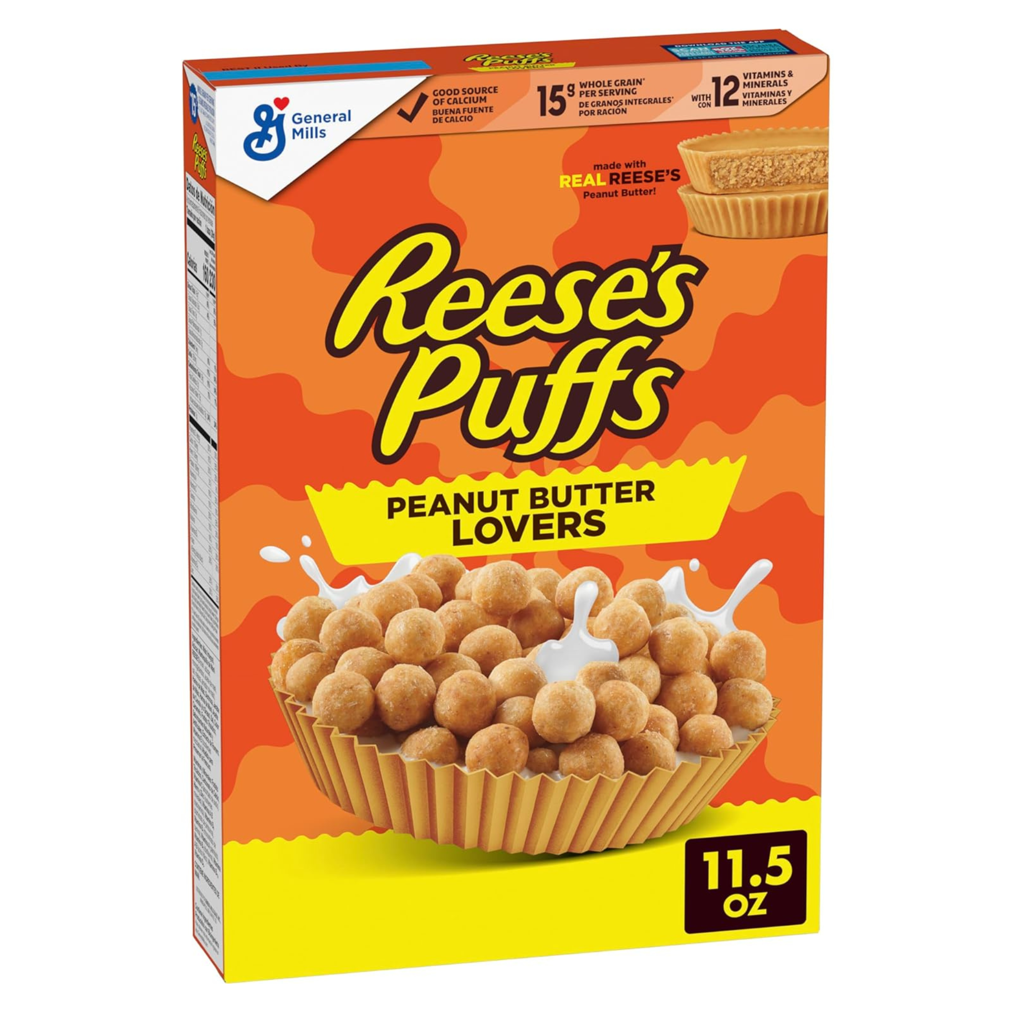 Reese's Puffs Peanut Butter Lovers Breakfast Cerea, 11.5 oz