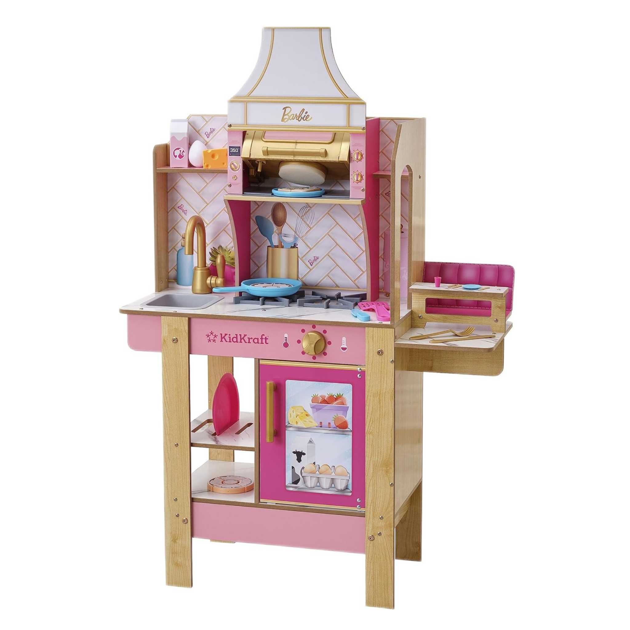 KidKraft Cook With Barbie Wooden Play Kitchen Set