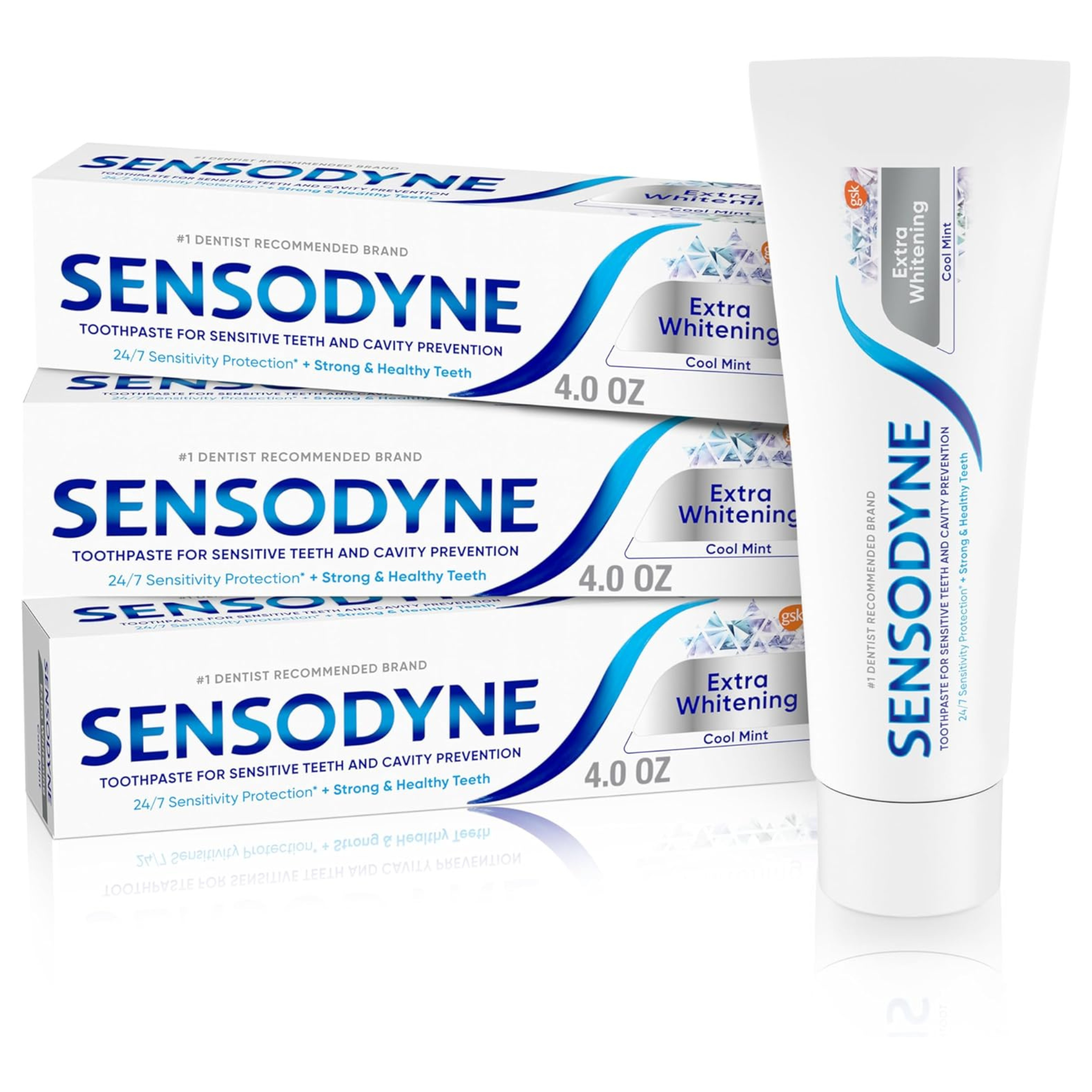 3-Pk 4-Oz Sensodyne Extra Whitening Sensitive Teeth Toothpaste