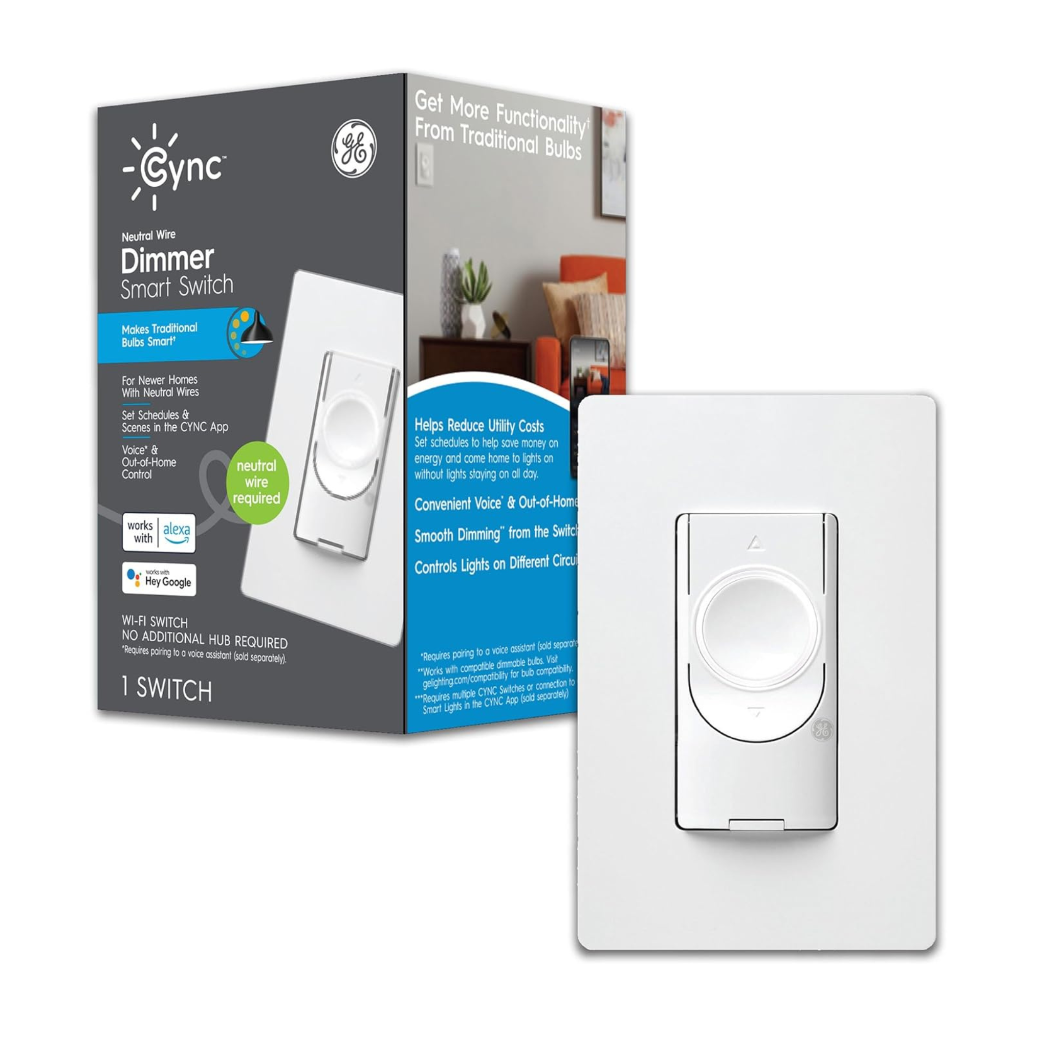 GE CYNC Smart Dimmer Light Switch
