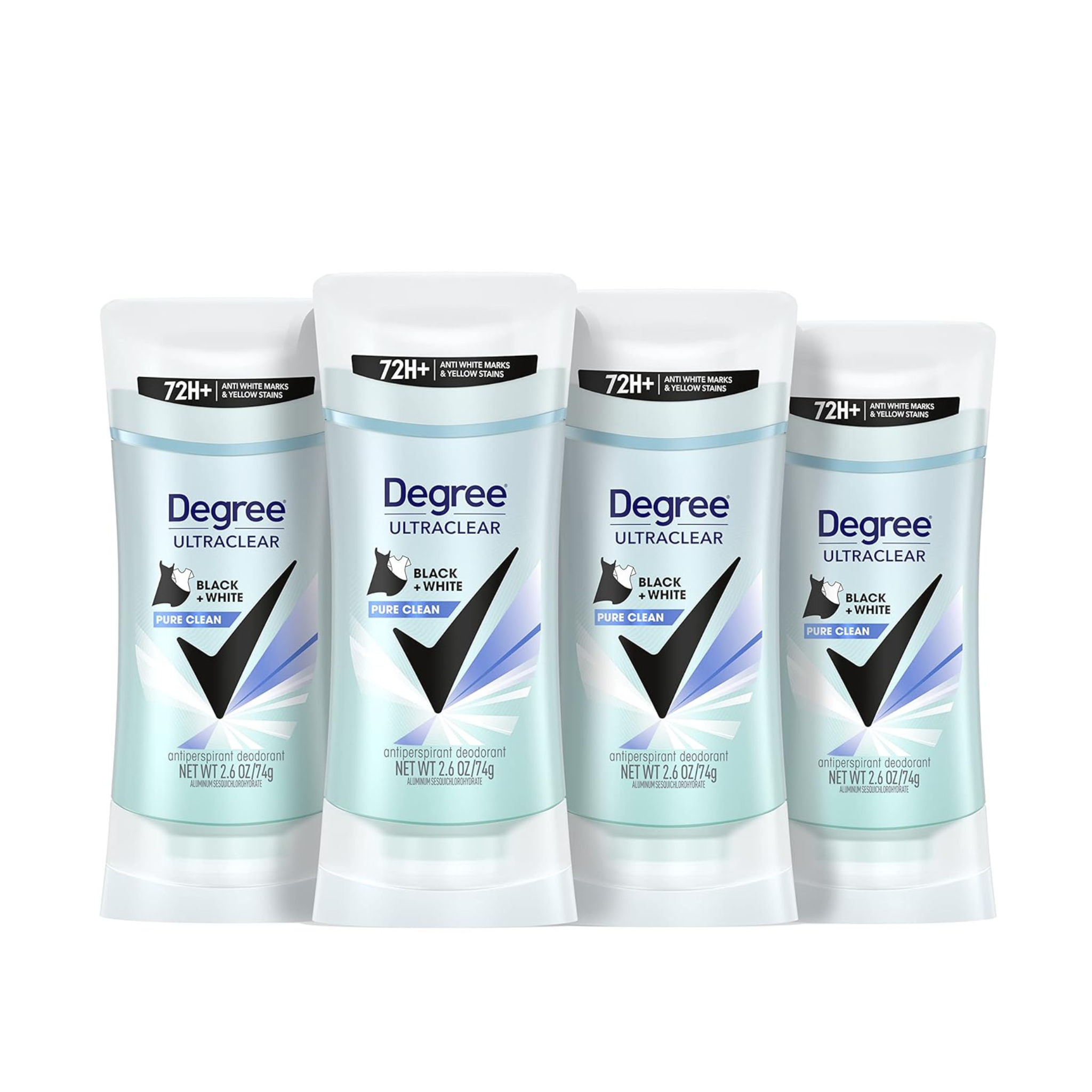 4 Pack Of Degree Men’s Or Women’s Antiperspirant Deodorant