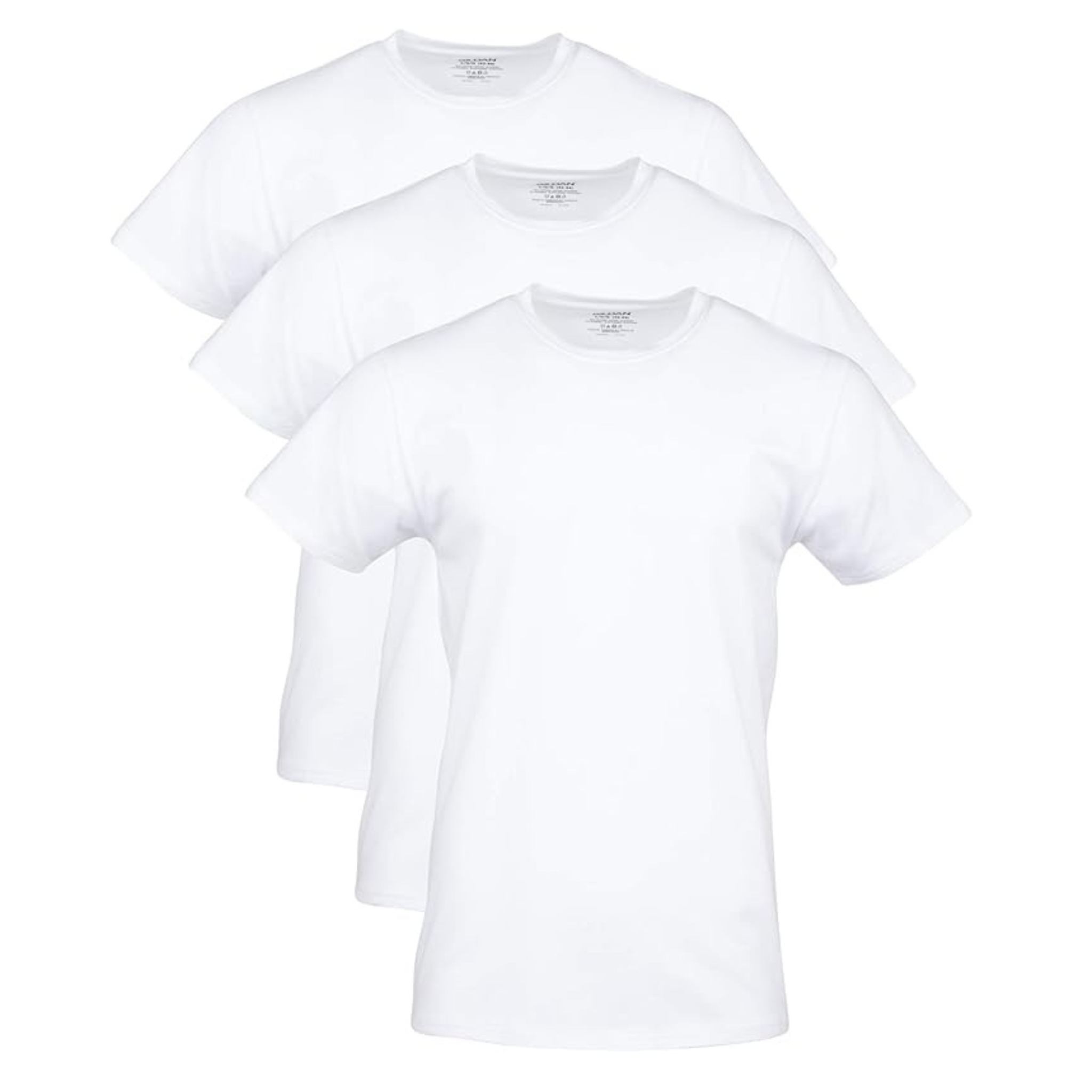 3-Pack of Gildan Men’s Cotton Stretch White T-Shirts