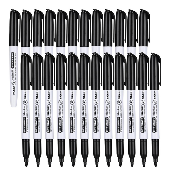 24-Pack Fine Tip Dry Erase Markers