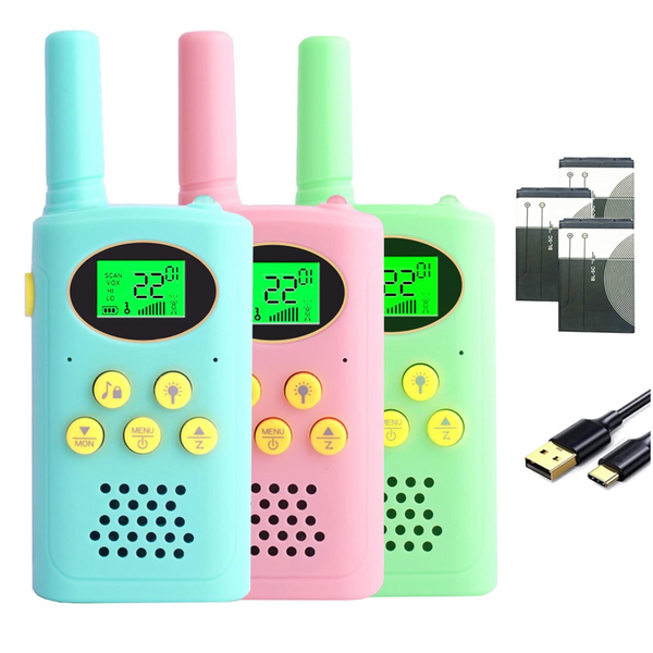 3-Pack Long Range 22 Channels 2 Way Radio