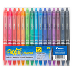 15-Pack Pilot FriXion Clicker Erasable Gel Pens