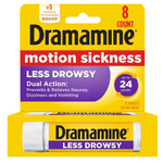 8-Count Dramamine Motion Sickness Long Lasting Relief Less Drowsy