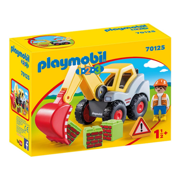 Playmobil 1.2.3 Shovel Excavator