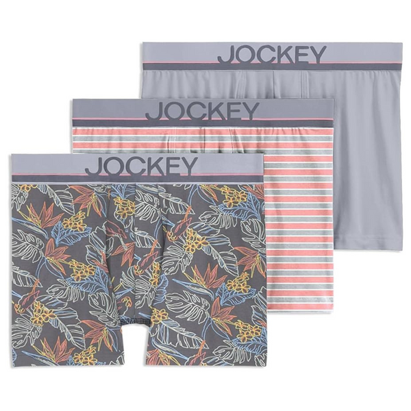 3-Pack Jockey Men's Cotton Stretch 3" Trunks
