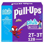 128-Ct Huggies Pull-Ups Plus Training Pants For Boys (2T-3T)