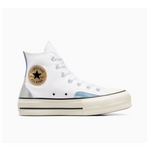 Converse Women's All Star Lift Platform Chrome High Top Shoes