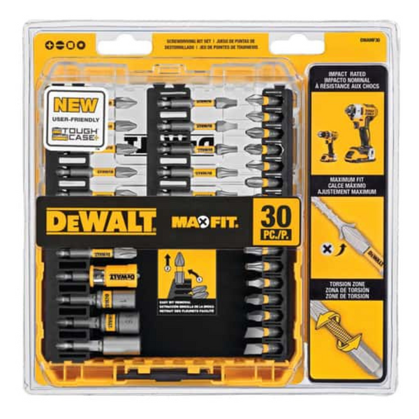 30-Piece DeWalt Maxfit Screwdriver Bit Set (DWAMF30)