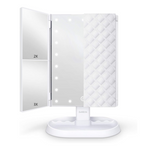 Trifold Lighted Vanity Makeup Mirror with 21 LEDs Lights