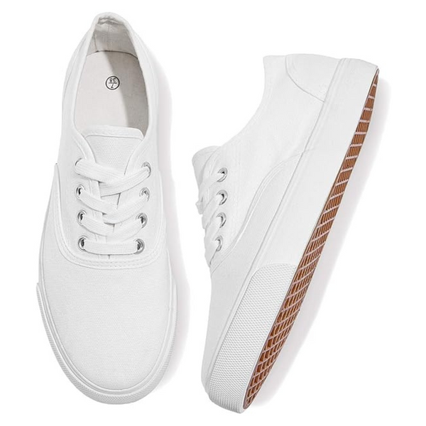 Women's Walking Running Low Cut Canvas Sneakers