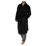 Fruit of the Loom Adult Mens Solid Plush Fleece Bathrobe One Size