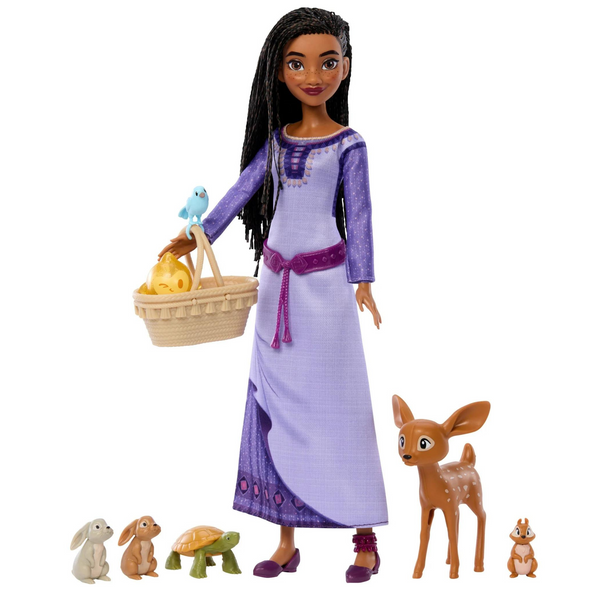 Mattel Woodland Animals of Rosas Set with Asha Fashion Doll