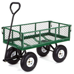 Gorilla Carts Steel Utility Garden Cart w/ Removable Sides (400 Pound Capacity)