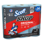 30-Rolls 55-Count per Roll Scott Shop Original Mult-Purpose Blue Shop Towels