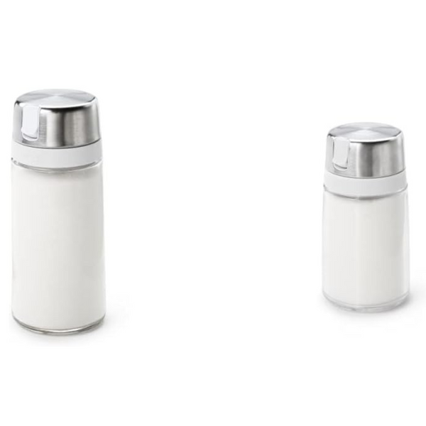 OXO Good Grips Glass Sugar Dispenser + Plastic Sugar Dispenser Bundle