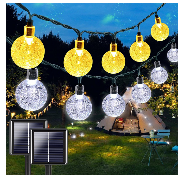 64 Foot LED Outdoor Solar String Lights