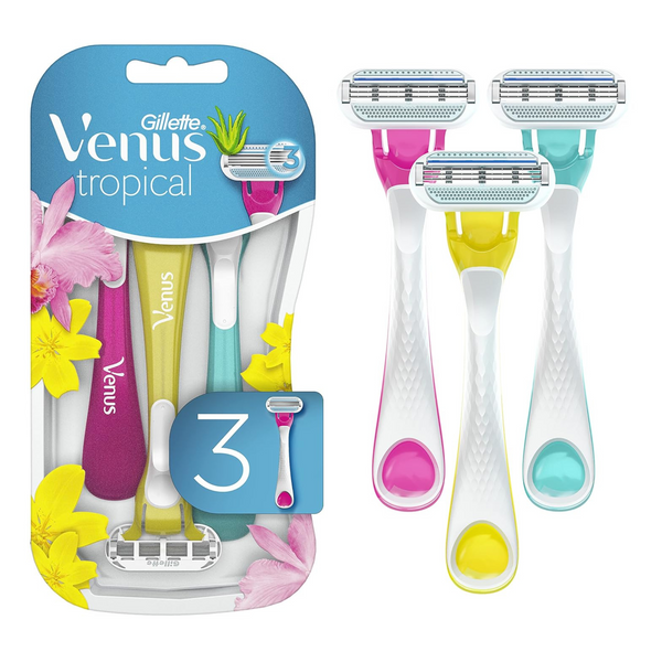 3-Ct Gillette Venus Tropical Disposable Razors for Women