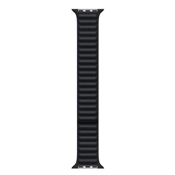 Apple Watch Venezia Leather Link Band (45mm, Medium/Large, Midnight)