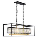 Rectangle 6-Light Modern Farmhouse Chandelier